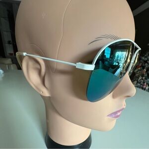 Victoria Beckham Pink and Green Aviator Sunglasses! Rare!